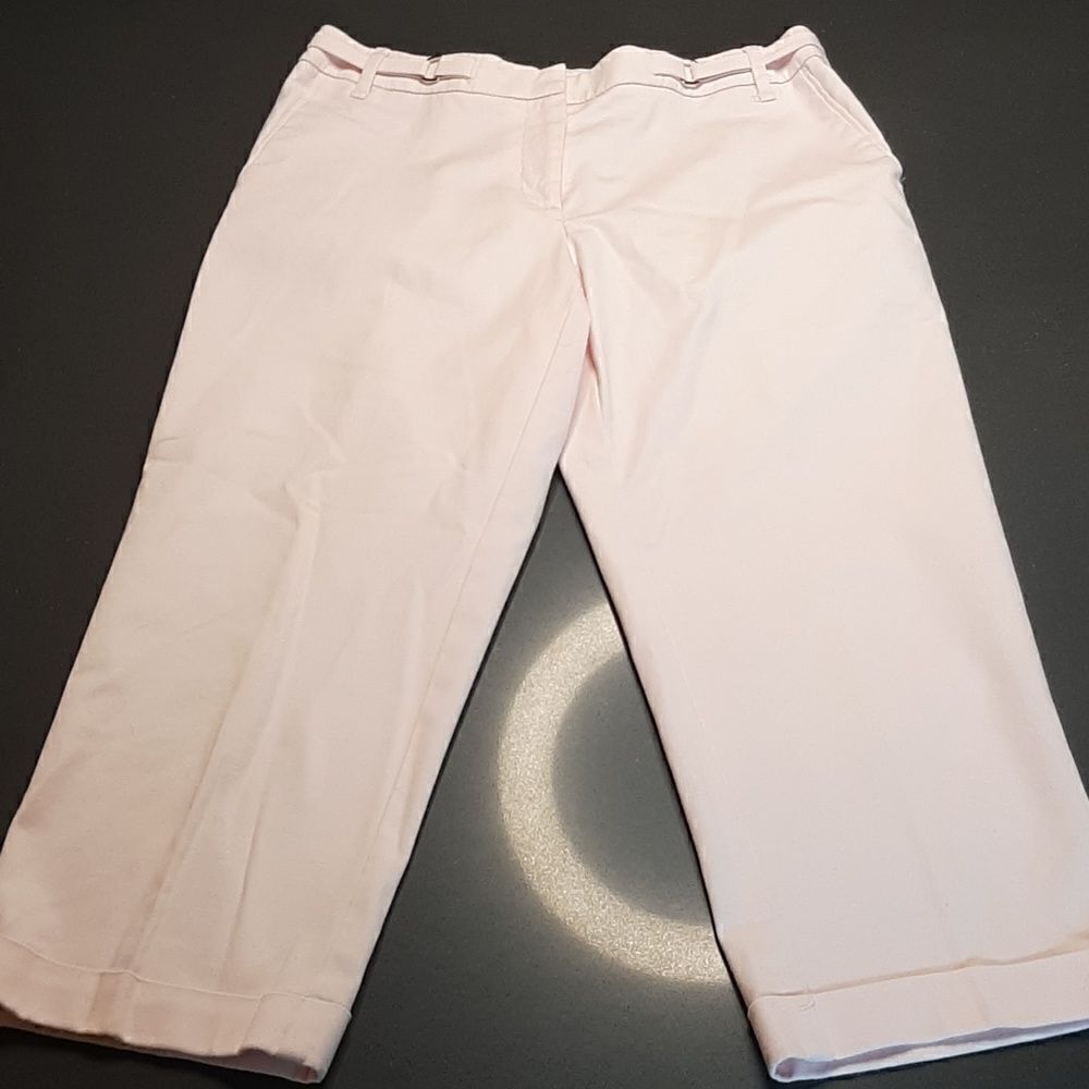 Zac & Rachel Light Pink Cuffed Capris